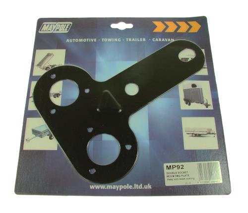 Maypole Metal Dual Socket Mounting Plate (12N/12S) Trailer Caravan MP92 - Maypole092 DP.jpg